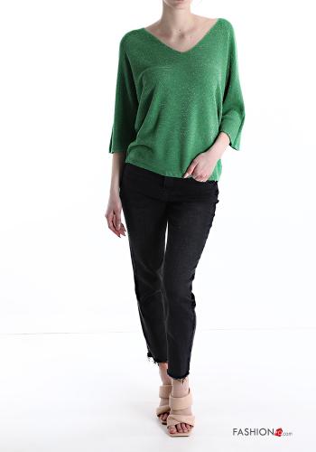 Maglione lurex scollo a V - ph 5