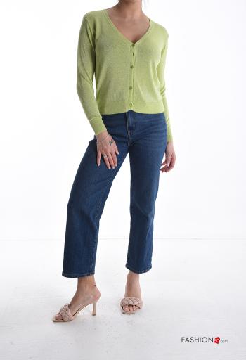 long sleeve Cardigan with buttons with v-neck - ph 5