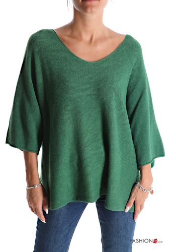 Sweater with v-neck