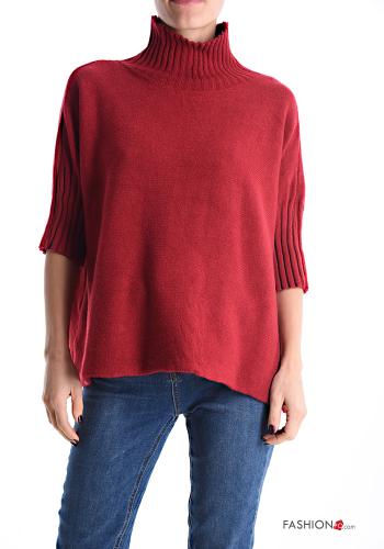 Strickpullover Rollkragen- 3/4 ärmel - ph 1