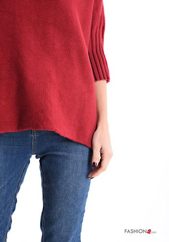 Strickpullover Rollkragen- 3/4 ärmel - ph 4
