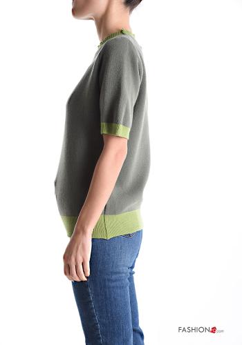 short sleeve crew neck Sweater - ph 3