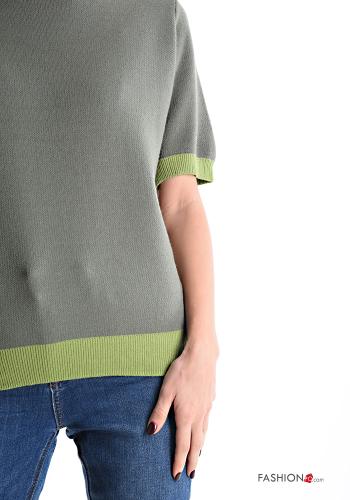 short sleeve crew neck Sweater - ph 4