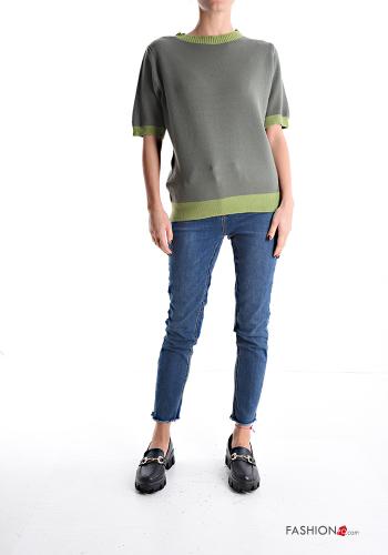 short sleeve crew neck Sweater - ph 5