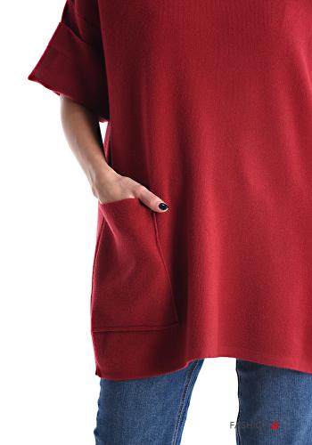 short sleeve crew neck Sweater with pockets - ph 4