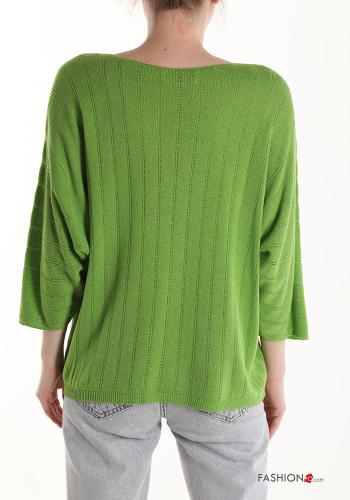 Sweater with v-neck 3/4 sleeve - ph 2