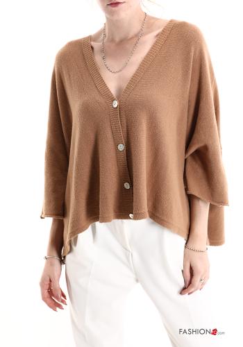 v-neck Cardigan with buttons - ph 1