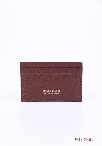 Porte-Cartes en Cuir Véritable - ph 1
