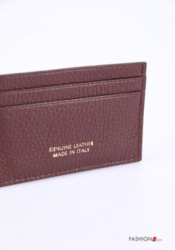 Porte-Cartes en Cuir Véritable - ph 4