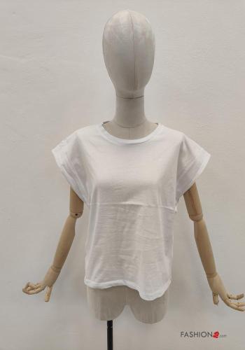 T-shirt in Cotone maniche corte girocollo - ph 1