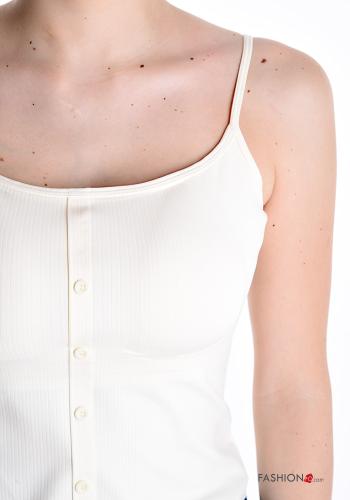 Ribbed Tank-Top with buttons with cups - ph 4