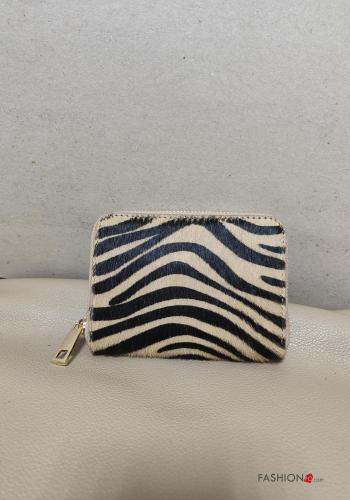 Genuine Leather Wallet with pockets with zip