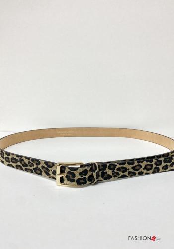 Animal motif Genuine Leather Belt