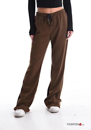 wide leg Hose mit gummizug