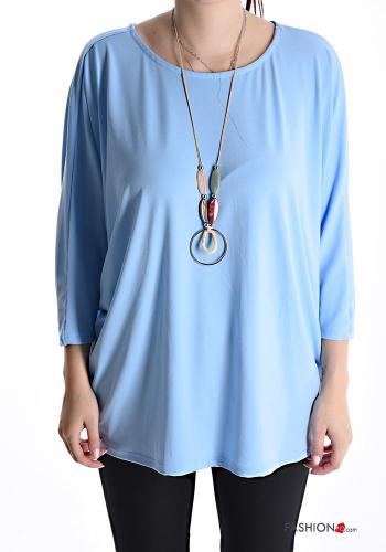 Top avec collier manches à trois-quarts - ph 1