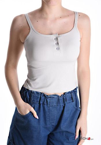 Tank-Top with buttons with cups
