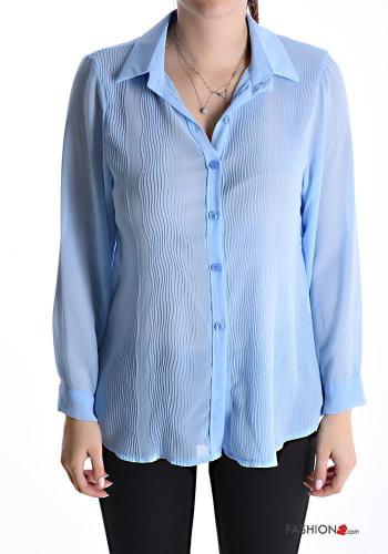 Camicia plissé con bottoni - ph 1
