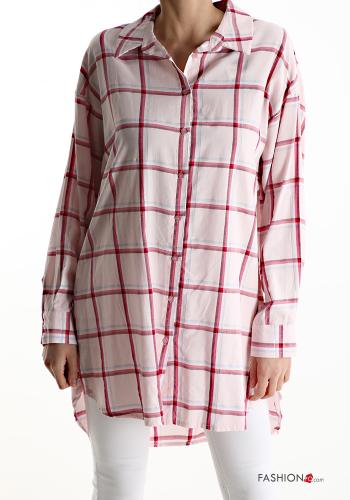 Camicia in Cotone Fantasia quadrettata vichy - ph 1