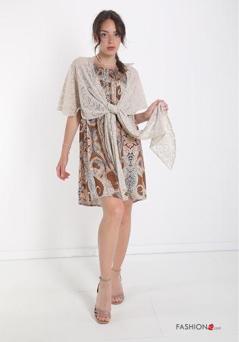 lace trim Cotton Shawl - ph 5