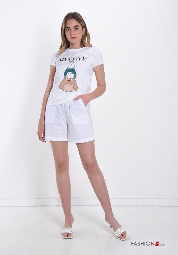 Patterned Cotton T-shirt - ph 5