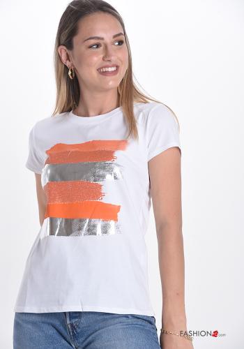 T-shirt in Cotone Fantasia stampata - ph 1