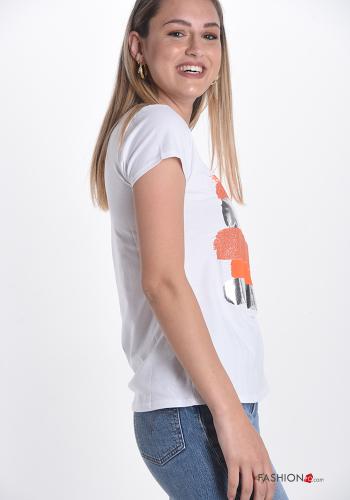 T-shirt in Cotone Fantasia stampata - ph 3
