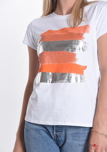 T-shirt in Cotone Fantasia stampata - ph 4