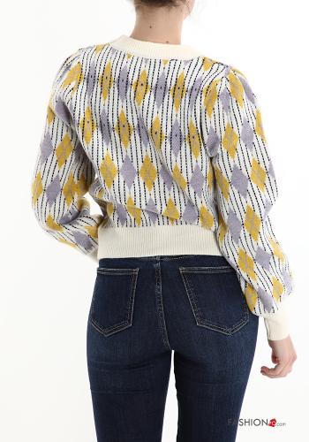 Maglione in Misto Lana Fantasia geometrica - ph 2