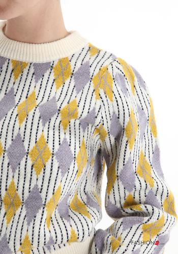 Maglione in Misto Lana Fantasia geometrica - ph 4