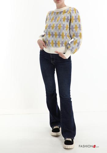 Maglione in Misto Lana Fantasia geometrica - ph 5