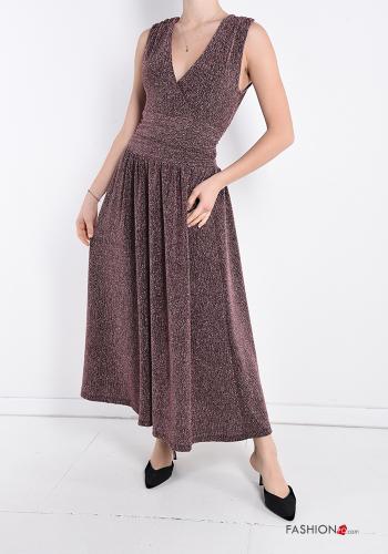 Scamiciato lurex scollo a V