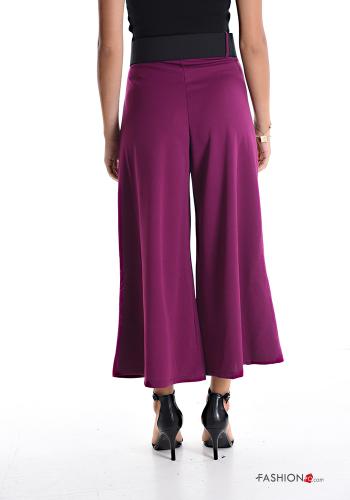wide leg Hose mit Gürtel - ph 2