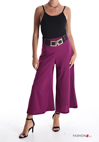 wide leg Hose mit Gürtel - ph 5