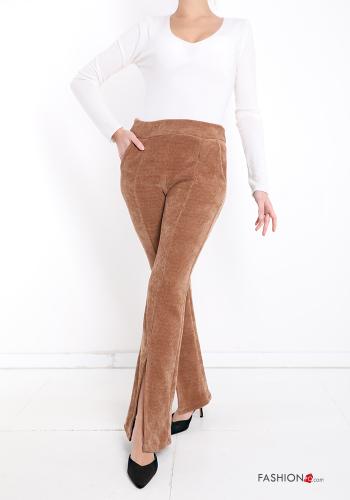 ausgestellte Samt Hose mit Taschen - ph 5