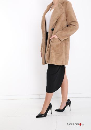 Cappotto pelliccia sintetica con tasche - ph 3