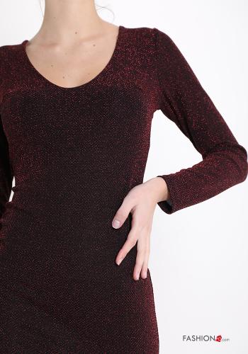lurex Dress with v-neck - ph 4