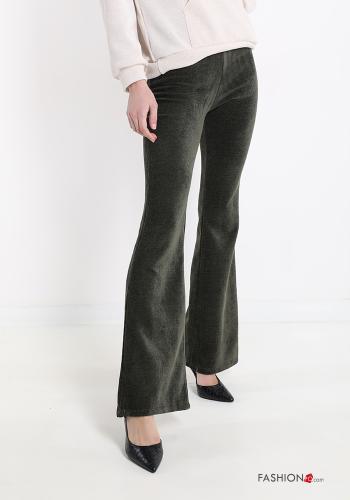 ausgestellte Samt Hose - ph 1
