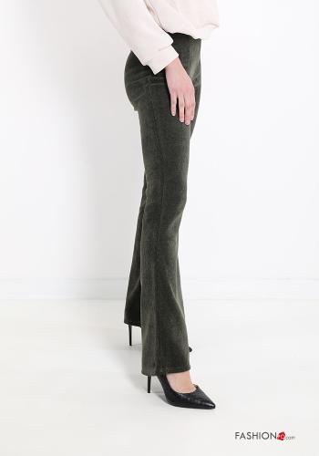 ausgestellte Samt Hose - ph 3
