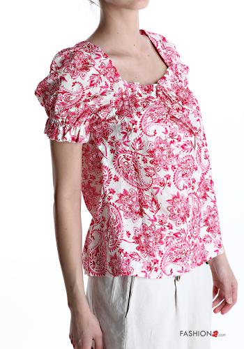 Top en Coton Imprimé jacquard avec noeud - ph 3
