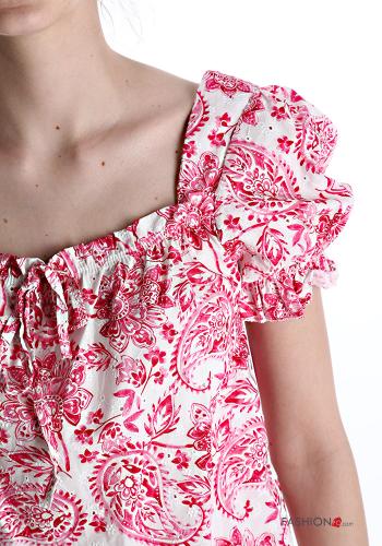 Top en Coton Imprimé jacquard avec noeud - ph 4