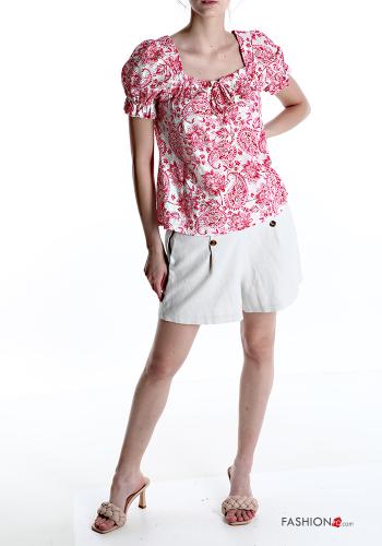 Top en Coton Imprimé jacquard avec noeud - ph 5