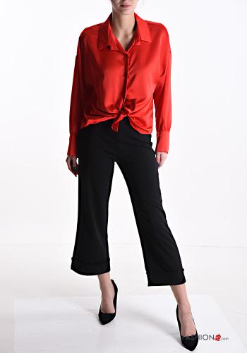 satin Shirt with knot - ph 5