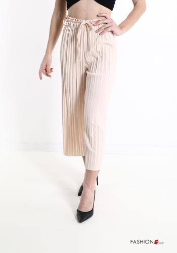 pleated Trousers with bow