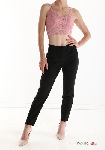 lace trim Top with v-neck - ph 5