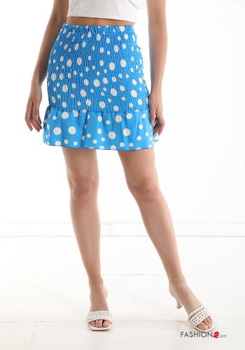 Minigonna Fantasia pois con balze - ph 1