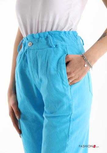 Hose aus Baumwolle mit Taschen - ph 4