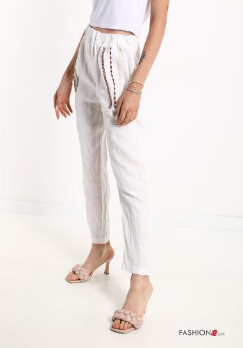Hose aus Leinen mit Taschen - ph 3