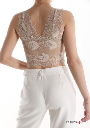 Top pizzo scollo a V - ph 2