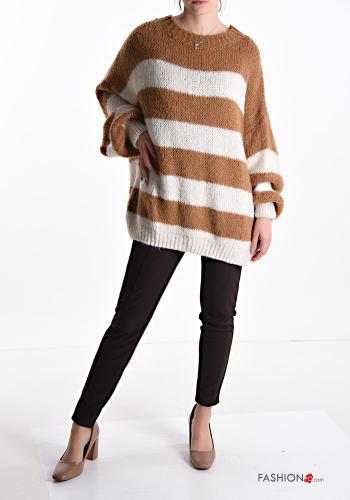 Maglione in Misto Lana oversize Fantasia righe - ph 5