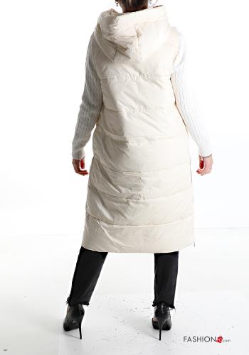 Smanicato in Cotone con tasche con bottoni con cappuccio - ph 2